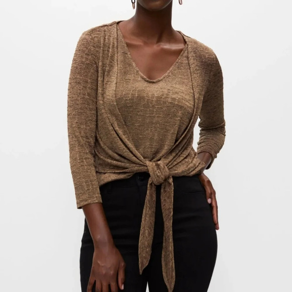Melanie Lyne Tank top with Tie front cardigan Size M - Picture 1 of 7